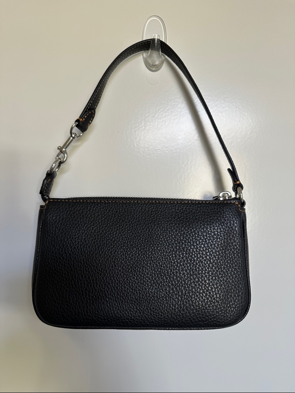 Coach Black Nolita 19 Leather Purse with Dog - Picture 2 of 6